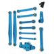 thumbnail image 4 of RC Car Upgrade Fixed Rod Steering Group Servo Arm Kit Blue, 4 of 5