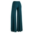 thumbnail image 5 of Made by Johnny Women's Wide Leg Palazzo Lounge Pants S TEAL, 5 of 6