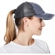 thumbnail image 3 of Gorra de béisbol con cola de caballo YONGSHENG para mujer ajustable de secado rápido, 3 of 5