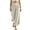 #0381-White, variant on TaTaai Womens Solid Loose Casual Pants with Pockets Elastic Waist Relaxed Trousers Bottoms for Daily Home
