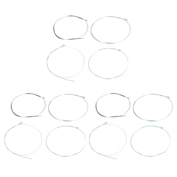 Accesorio Para Cuerdas De Violín, 12 Piezas De Cuerdas Para Violín Plateadas Para 4/4