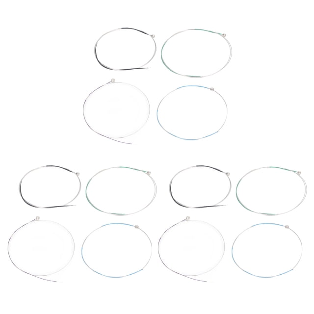 Accesorio Para Cuerdas De Violín, 12 Piezas De Cuerdas Para Violín Plateadas Para 4/4