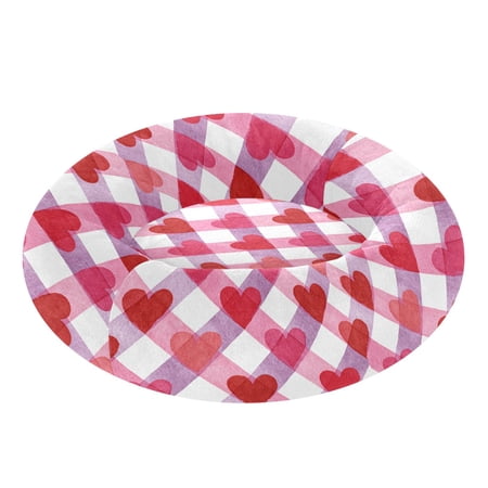 Pet Bed Pet Mat Cozy Removable & Washable Comfort For Cats And Dogs Valentine Gingham Dreams