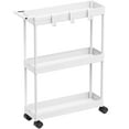 thumbnail image 1 of Carrito de almacenamiento SIMPLE HOUSEWARE de 3 niveles, delgado y estrecho, blanco, 1 of 9