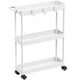 thumbnail image 1 of Carrito de almacenamiento SIMPLE HOUSEWARE de 3 niveles, delgado y estrecho, blanco, 1 of 9