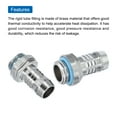 thumbnail image 4 of Uxcell Hose Barb Fittings G1/4 x 11mm Thread Male Brass Pipe Fitting Adapter for Water Cooling System Pack of 6, 4 of 4
