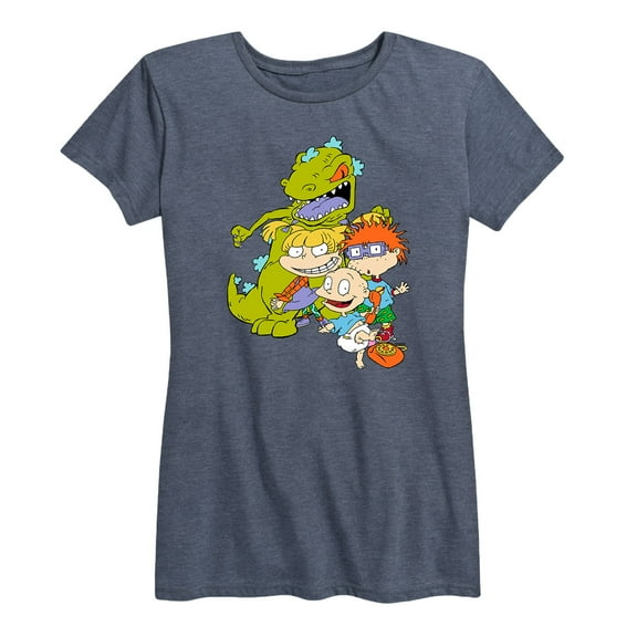 Rugrats - Tommy, Chuckie, Angelica, And Reptar- Women's Short Sleeve Graphic T-Shirt