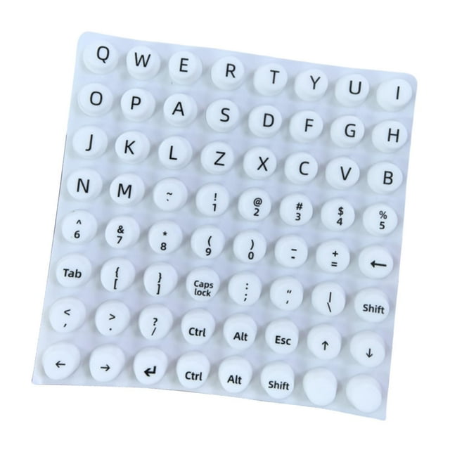 Pegatina de escritura para decoración de uñas, pegatina de silicona para teclado de portátil, para uñas largas, para escritorio, PC, portátil y