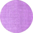 thumbnail image 1 of Ahgly Company Indoor Round Solid Purple Modern Area Rugs, 3' Round, 1 of 4