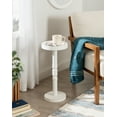 thumbnail image 4 of Kate and Laurel Bellport Farmhouse Drink Table, 10 x 10 x 22, White, Coastal Cocktail Table, 4 of 7