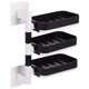 thumbnail image 1 of Estante para jabón, soporte para limpiador facial, soporte para baño, bandeja para escurrir platos montada en la pared, contenedor colgante de acero inoxidable PP, 1 of 6