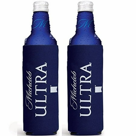 - michelob ultra 16 oz slim bottle coolie cooler cruise can- 2 pack