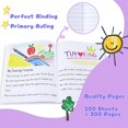 thumbnail image 4 of xianyou-Primary Composition Notebook K-2, Primary Ruled Journal with Picture Space, 100 Sheets, 9-3/4 x 7-1/2, Bulk Marble Notebooks for School, Kids, Kindergarten Draw and White Story Journals, 4 Pa, 4 of 4