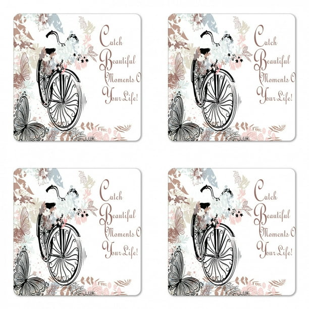 Spring Coaster Set Of 4 Vintage Bike Covered By Soft Tone Blooms Leaves In The Park Butterflies Flying Theme Square Hardboard Gloss Coasters Standard Size Multicolor By Ambesonne Walmart Com Walmart Com Spring Coaster Set Of 4 Vintage Bike Covered By Soft Tone Blooms Leaves In The Park Butterflies Flying Theme Square Hardboard Gloss Coasters Standard Size Multicolor By Ambesonne Walmart Com Walmart Com