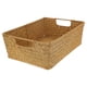 thumbnail image 1 of 1 cesta tejida de algas, caja de almacenamiento rectangular duradera para la organización del hogar., 1 of 5