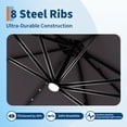 thumbnail image 7 of Danolapsi 10ft Cantilever Patio Umbrella with Base Included, 360 Rotation Double Top Rectangle Offset Patio Umbrella with Solar Lights and 8 Steel Ribs, for Backyard, Deck & Pool, 7 of 7