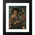 thumbnail image 2 of Monsù Bernardo 11x14 Black Modern Framed Museum Art Print Titled - Boy with a Rose Vase, 2 of 5