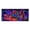 Blue-2, variant on Neon Light Christmas Garage Door Banner, UV Blacklight Reactive Large Garage Door Cover, Polyester Winter Outdoor Christmas Holiday Background Decor