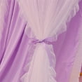 thumbnail image 3 of Double Layer Princess Round Dome Canopy Bed Curtain for Girls Adults,Children Dreamy Mosquito Net,Cute Bedroom Decoration Castle Play Tent Reading Nook Canopies(Dome-Purple/White), 3 of 14