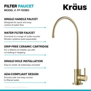 Kraus FS-1001-FF-100MB Purita 1 GPM Cold Water Dispenser - Black