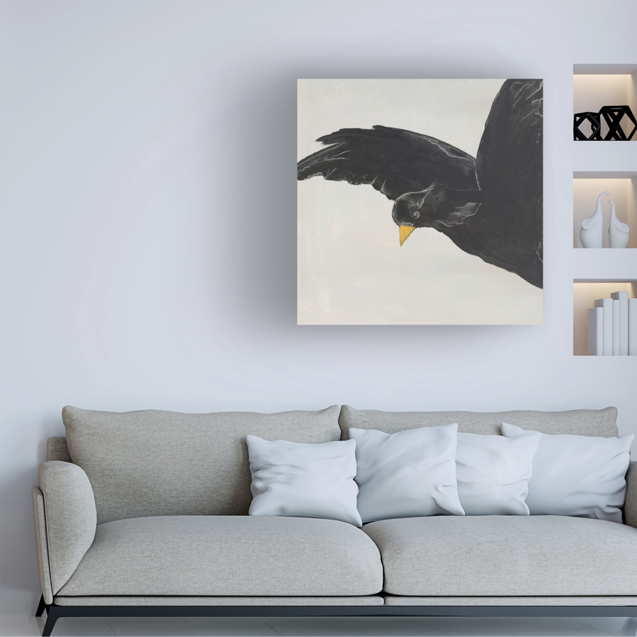 Canvas Wall Art - Design Fabrikken 'Finding Treasures' Wall Art for Living Room, Bedroom, or Office Décor by Trademark Fine Art - 35 x 35 Inches