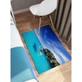 thumbnail image 4 of Easy to Clean Rug, Ocean View Rugs, Pattern Rug, Ocenic Dream Rugs, Modern Rug, Sea View Rug, Cool Rug, Landscape Rugs, Coastal Decor Rugs, 1.7'x2.3' - 50x70 cm, 4 of 7