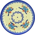 thumbnail image 2 of Polish Pottery 7½-inch Dessert Plate (Hearts And Flowers Theme) Hand Painted in Boleslawiec, Poland + Certificate of Authenticity, 2 of 6