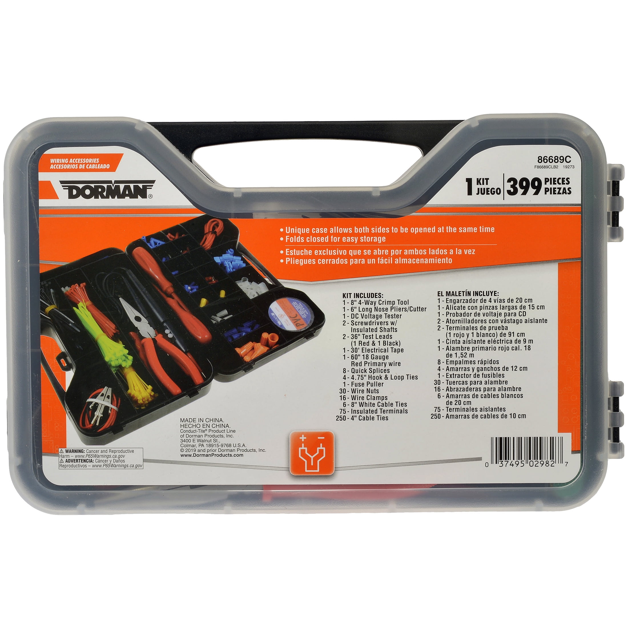 Dorman 86689C 399 PC Automotive Electrical Repair Kit W/Case