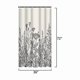 thumbnail image 5 of 90*180cm Camper Stall Shower Curtain Floral Border Herbs and Wildflowers Botanical Vintage Engraving Black Waterproof Polyester Fabric Set with Hooks, 5 of 5