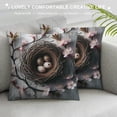thumbnail image 3 of Leisuo Easter Pillow Cover Bunny Happy Easter Pillow Cushion Cover Easter Egg Throw Cushion Cover Flower Truck Pillow Cover for Home Office Sofa Bed Couch, 3 of 5