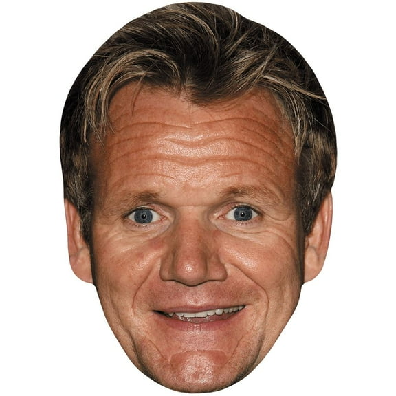 Gordon Ramsay (Smile) Celebrity Mask, Flat Card Face, Fancy Dress Mask