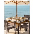 thumbnail image 3 of Outdoor Tablecloth with Umbrella Hole for Patio/Picnic/Party/Camping, Brown Western Waterproof Table Cloth Square Cover Washable, Vintage Texas Stars Country Wheats (54"x 54"), 3 of 8