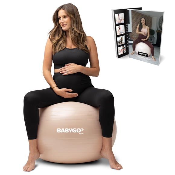 Pelota de parto BABYGO 65 cm Set de ejercicios para embarazo