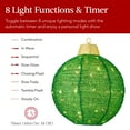 thumbnail image 4 of Best Choice Products 3-Piece Hanging Pop-Up Outdoor Christmas Ornaments, LED Lights, 8 Light Functions - Green, 4 of 7