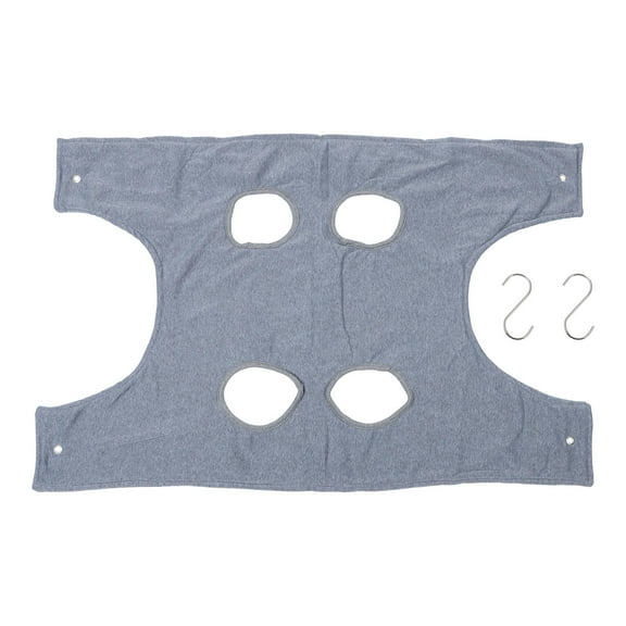 Toyvian Grey Pet Beauty Hammock for Bathing and Nail Trimming with S Shaped Hook