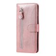 thumbnail image 2 of Wallet Case For Google Pixel 4a 4g,premium Pu Leather Magnetic Closure Card Slots Kickstand Zipper Pocket Soft Tpu Flip Cover - Pink, 2 of 5