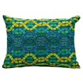 thumbnail image 2 of Fantasia Blue Interlock Tiles Pillow, 2 of 2