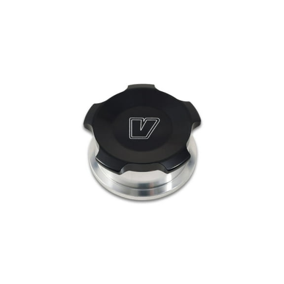 Vibrant 1.5in OD Aluminum Weld Bungs w/ Black Anodized Threaded Cap (incl.