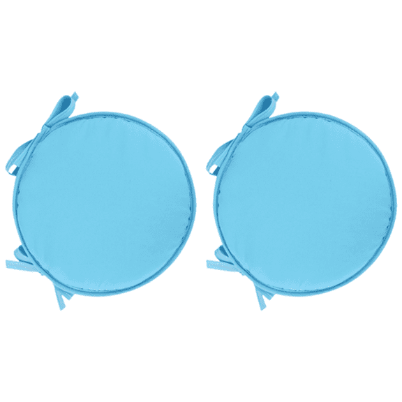 Round Chair Seat Pads, 2 Pcs Circular Waterproof Cushions for Indoor Outdoor Garden Dining Office Coffee Shop F