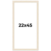 22x45 Frame White Real Wood Picture Frame Width 1.5 inches | Interior Frame Depth 0.5 inches | Barn