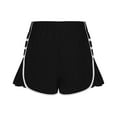 thumbnail image 5 of XFHLMJFF Shorts For Women Summer Casual Elastic Waist Loose Fit With Pockets Running High Waisted Athletic Pleated Contrast Color Lightweight Dailywear, 5 of 9