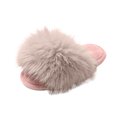 thumbnail image 5 of Taqqpue Open Toe Slipper for Women Women Fashionable Casual Winter Open Toe Home Friendly Soft Cotton Flat Slippers House Slippers for Women, 5 of 8
