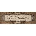 thumbnail image 2 of Williams, Todd 18x9 Black Ornate Wood Framed with Double Matting Museum Art Print Titled - French Bath Sign I, 2 of 4