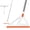 Orange, variant on Floor Window Squeegee Cleaner Set of 2, Multi-Purpose Silicon Floor Squeegee Glass Cleaning Tools for Bathroom Floor Shower Car Glass Mirror Scraper, Orange