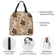 thumbnail image 3 of Rateoe Snake And Flower Pattern Insulated Lunch Bag with Thick Aluminum Foil Lunch Tote Bag with Front Pocket for Men and Women, Ideal for Work, School, Picnics, and Travel, 3 of 5