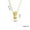 F, variant on Czzoypi Bubble Letter Necklace Gold, Gold Balloon Initial Letter Necklace for Women,Gold Dainty Personalized Puffy Chunky Name Gold Necklaces