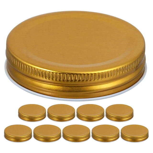 Shisuyan 10 Pcs Couvercles en Fer pour Bocaux, Couvercles de Remplacement Robustes, Accessoires Multifonctionnels