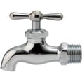 thumbnail image 1 of 1/2" Brass Bibb Faucet - Chrome, 1 of 1
