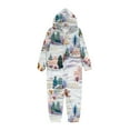thumbnail image 2 of Penkiiy Family Christmas Onesies Matching Sets Pajamas Holiday Cute Print Pjs Hoodie Fleece Sleepwear for Couple and Kids 4 Years Multicolor, 2 of 5