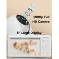 thumbnail image 3 of Momcozy Video Baby Monitor, 5'' Display, 1080P HD, Infrared Night Vision, Long Range, 2-Way Talk, 3 of 9